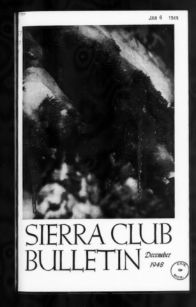 Sierra Club Bulletin 1948 Vol 33 No 11 December thumbnail